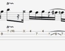 Thumbnail L371 Funky bass lick and fill with envelope filter