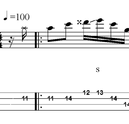 Thumbnail L02 E7 funky bass riff with chords