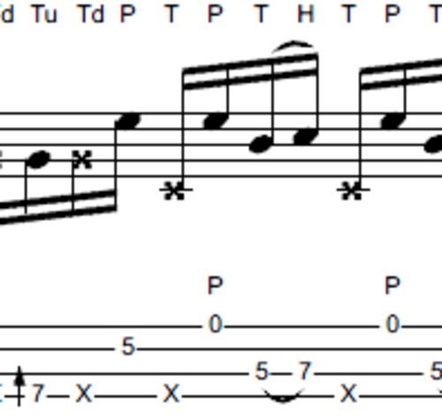 Product picture L336 Slap bass line in the style of Larry Graham