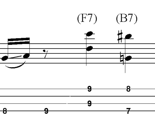 Product picture L19 A7 Bluesy bass riff with turnaround