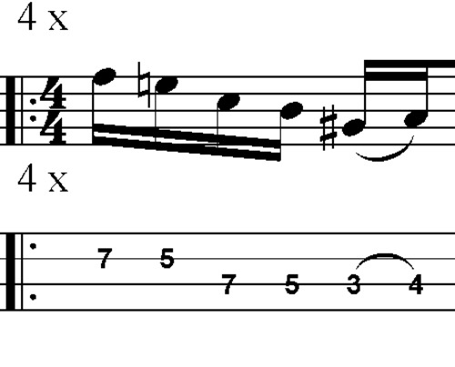 Product picture L22 Straight Blues bassline 