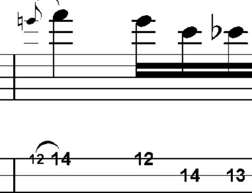 Product picture L27 Blues scale bass fill in A