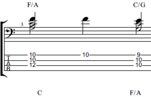 Product picture Bass chord arrangement using major triads