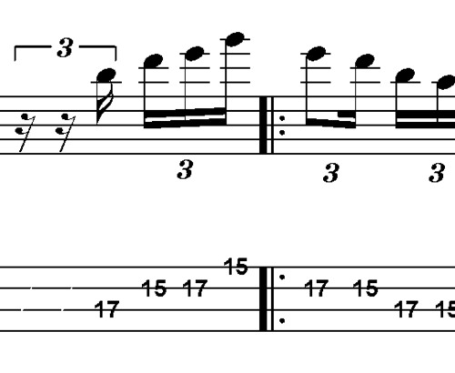 Product picture L274 Gm pentatonic bass lick in 5 positions