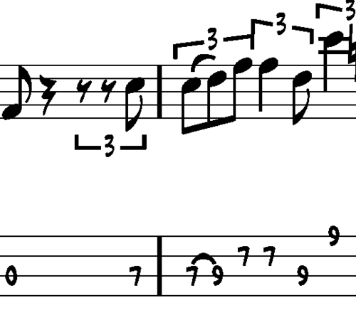 Product picture L70 Blues bass lick in A