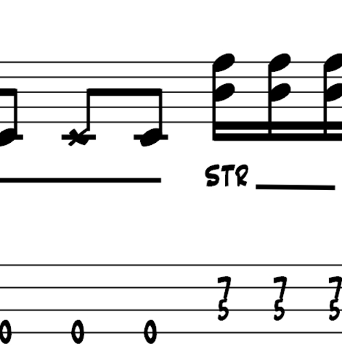 Product picture L84 Slap w strum and powerchords in Em