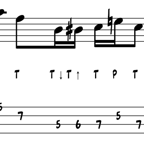 Product picture L92 Double thumb bass exercise in Am