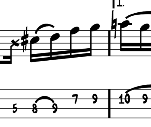 Product picture L97 mostly pentatonic bass line and run in D