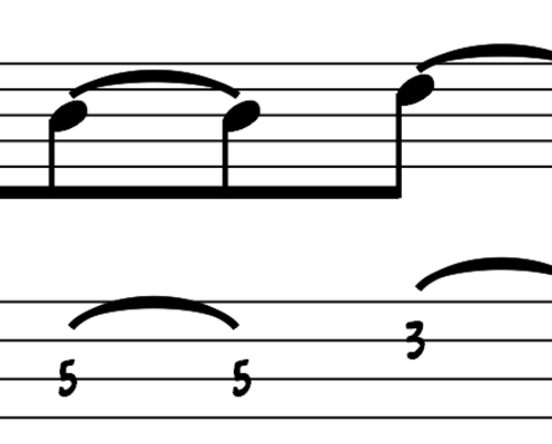 Product picture L154 Dminor bass groove with doublestop
