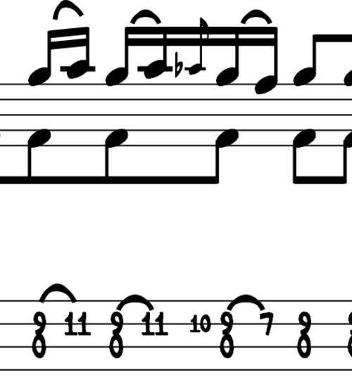 Product picture L10 Open A string lick