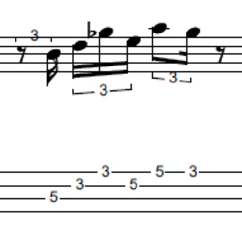 Product picture L366 Funky Triplet bass groove with G minor pentatonic scale