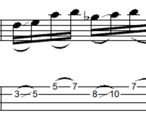 Product picture L351 Fast sliding pentatonic bass run
